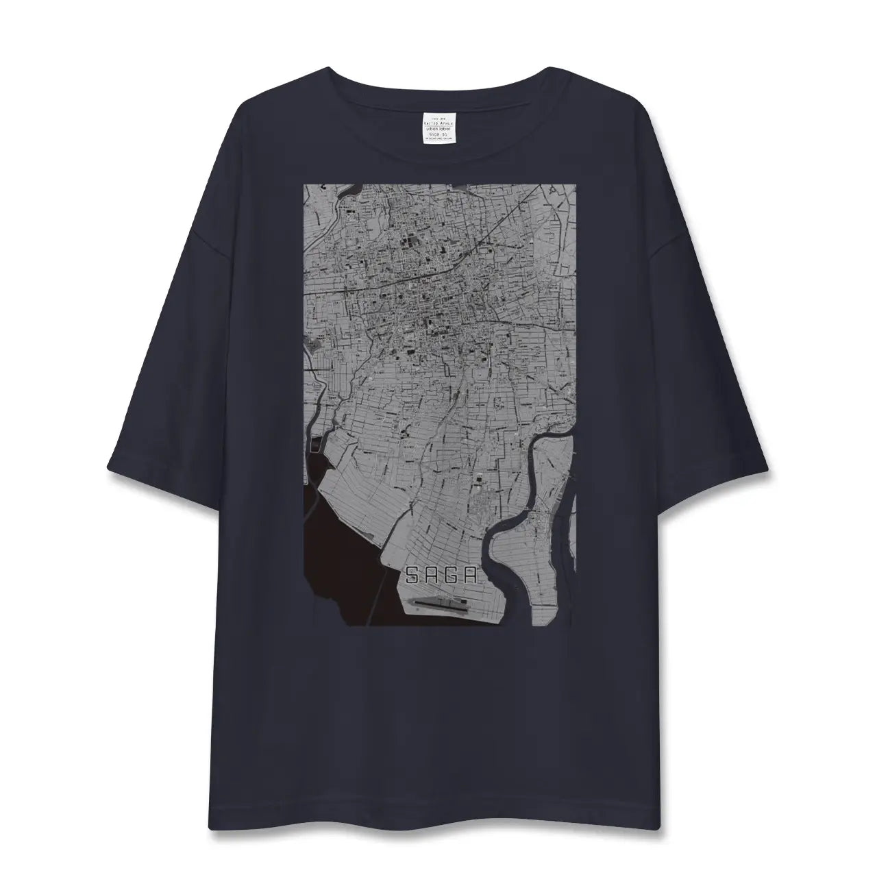 【佐賀(佐賀県)】地図柄ビッグシルエットTシャツ