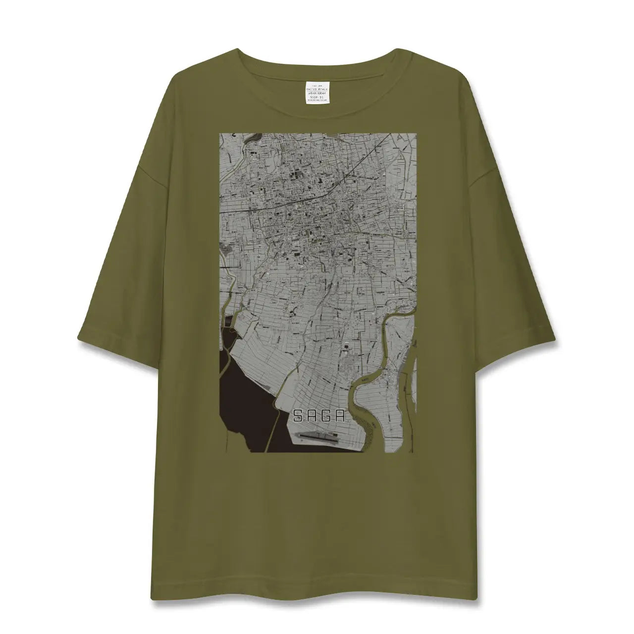 【佐賀(佐賀県)】地図柄ビッグシルエットTシャツ