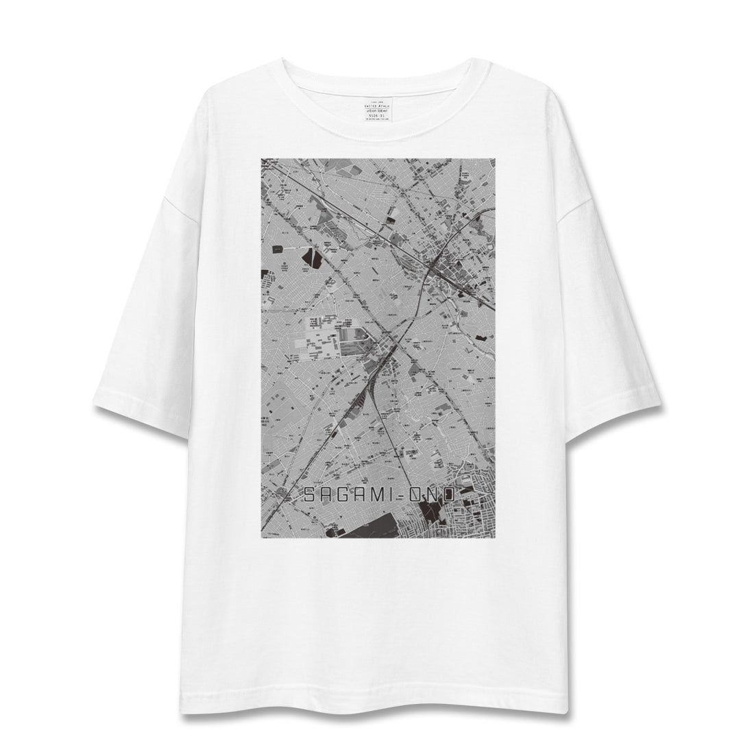 【相模大野(神奈川県)】地図柄ビッグシルエットTシャツ