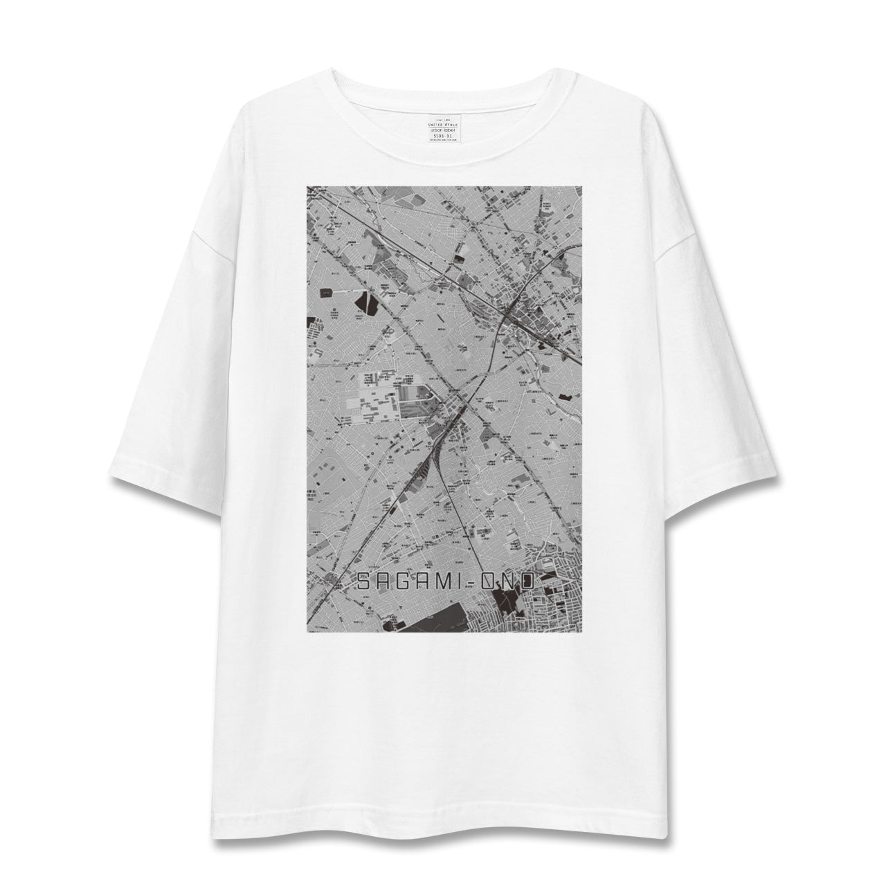 【相模大野(神奈川県)】地図柄ビッグシルエットTシャツ