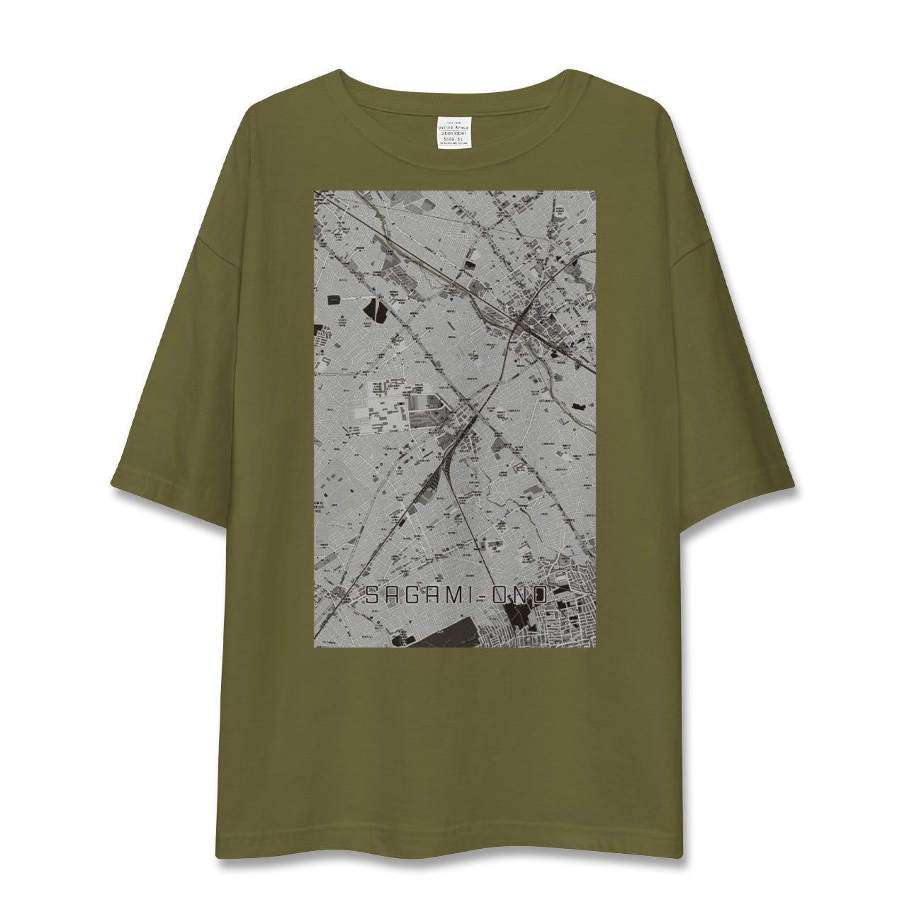 【相模大野(神奈川県)】地図柄ビッグシルエットTシャツ
