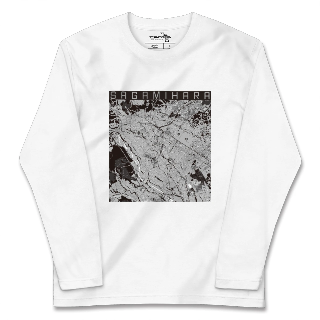 【相模原(神奈川県)】地図柄ロングスリーブTシャツ
