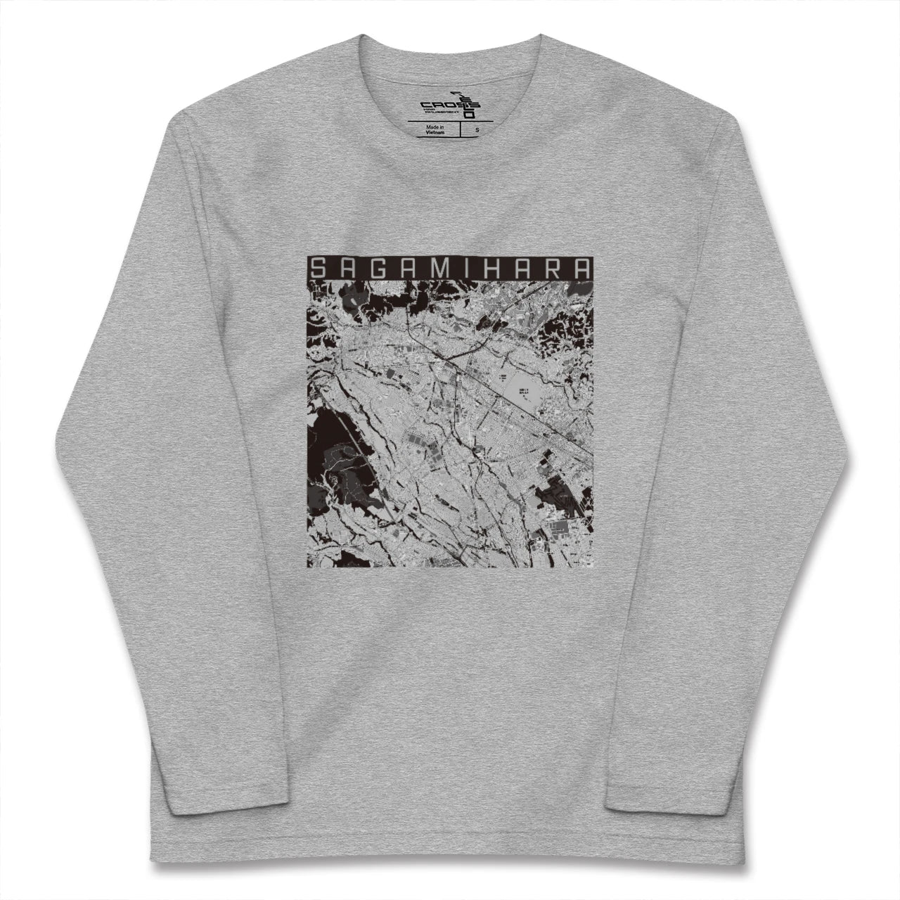 【相模原(神奈川県)】地図柄ロングスリーブTシャツ