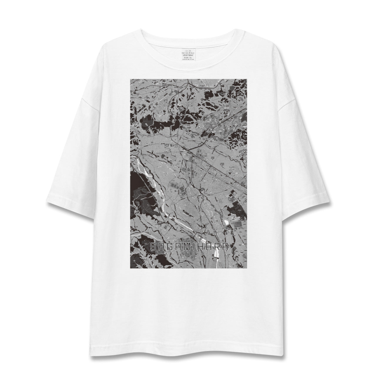 【相模原(神奈川県)】地図柄ビッグシルエットTシャツ