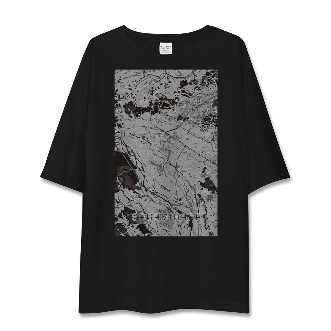 【相模原(神奈川県)】地図柄ビッグシルエットTシャツ