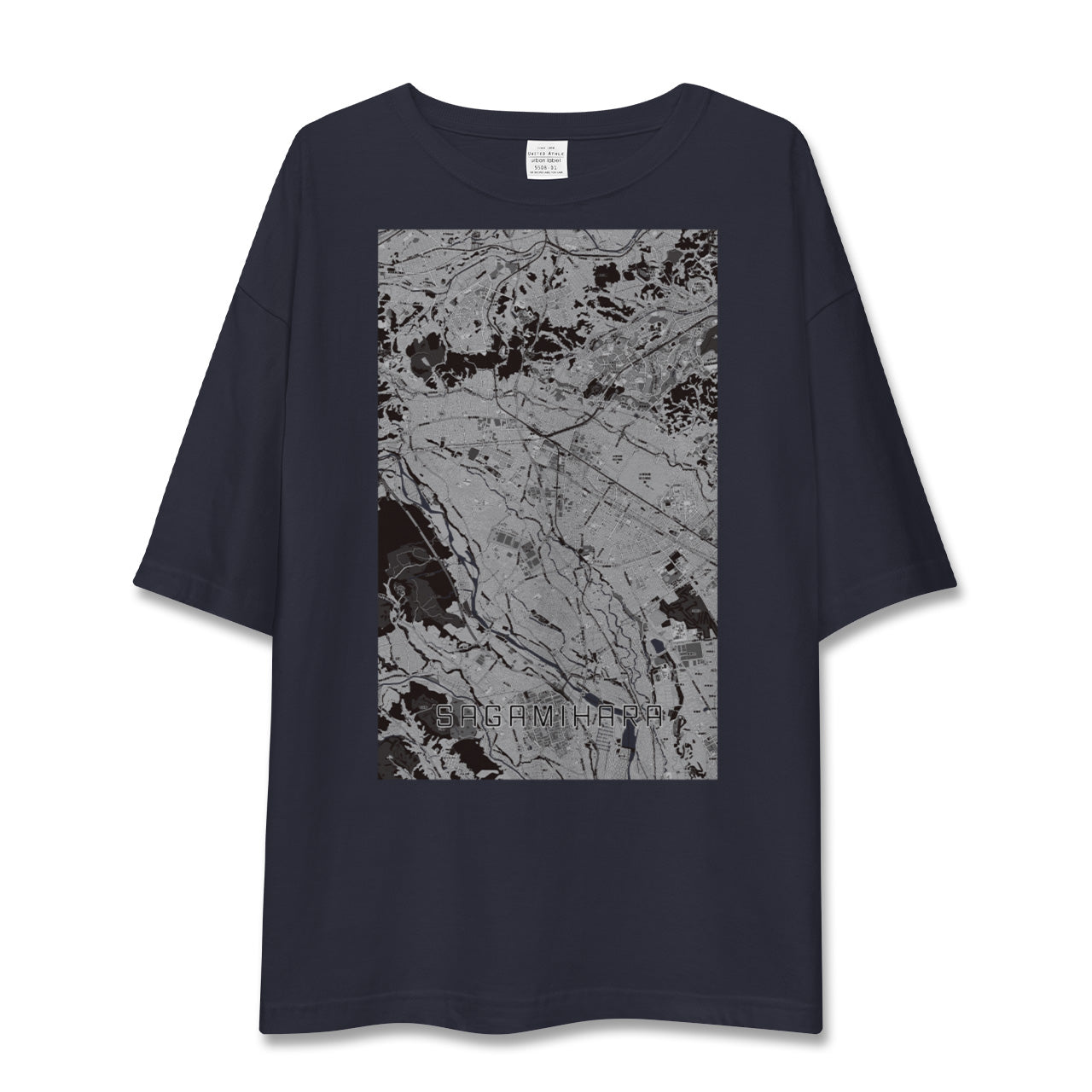 【相模原(神奈川県)】地図柄ビッグシルエットTシャツ