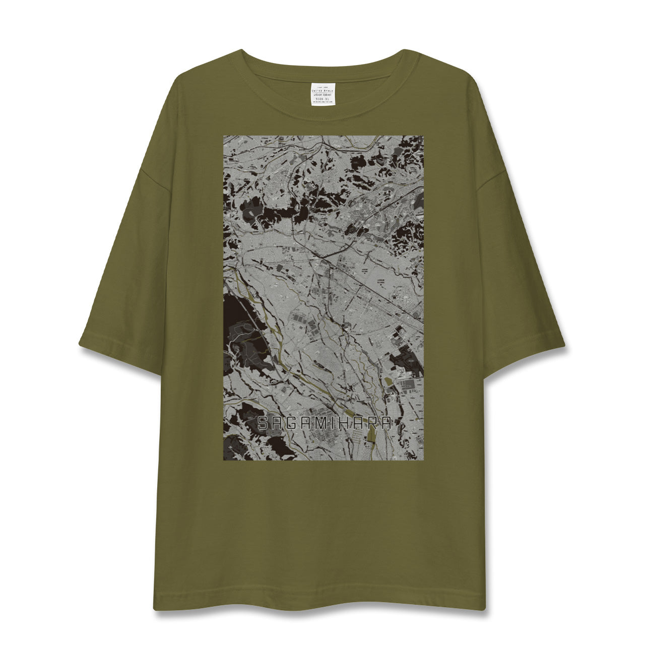 【相模原(神奈川県)】地図柄ビッグシルエットTシャツ