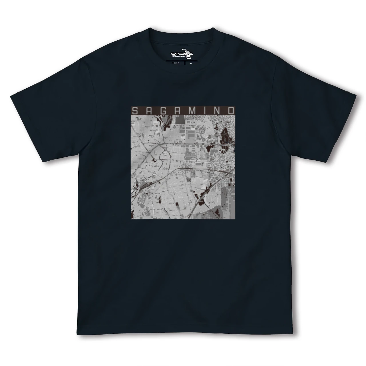 【さがみ野(神奈川県)】地図柄ヘビーウェイトTシャツ