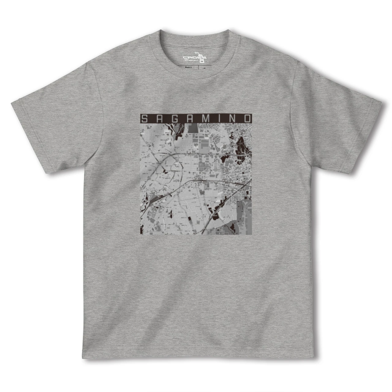 【さがみ野(神奈川県)】地図柄ヘビーウェイトTシャツ