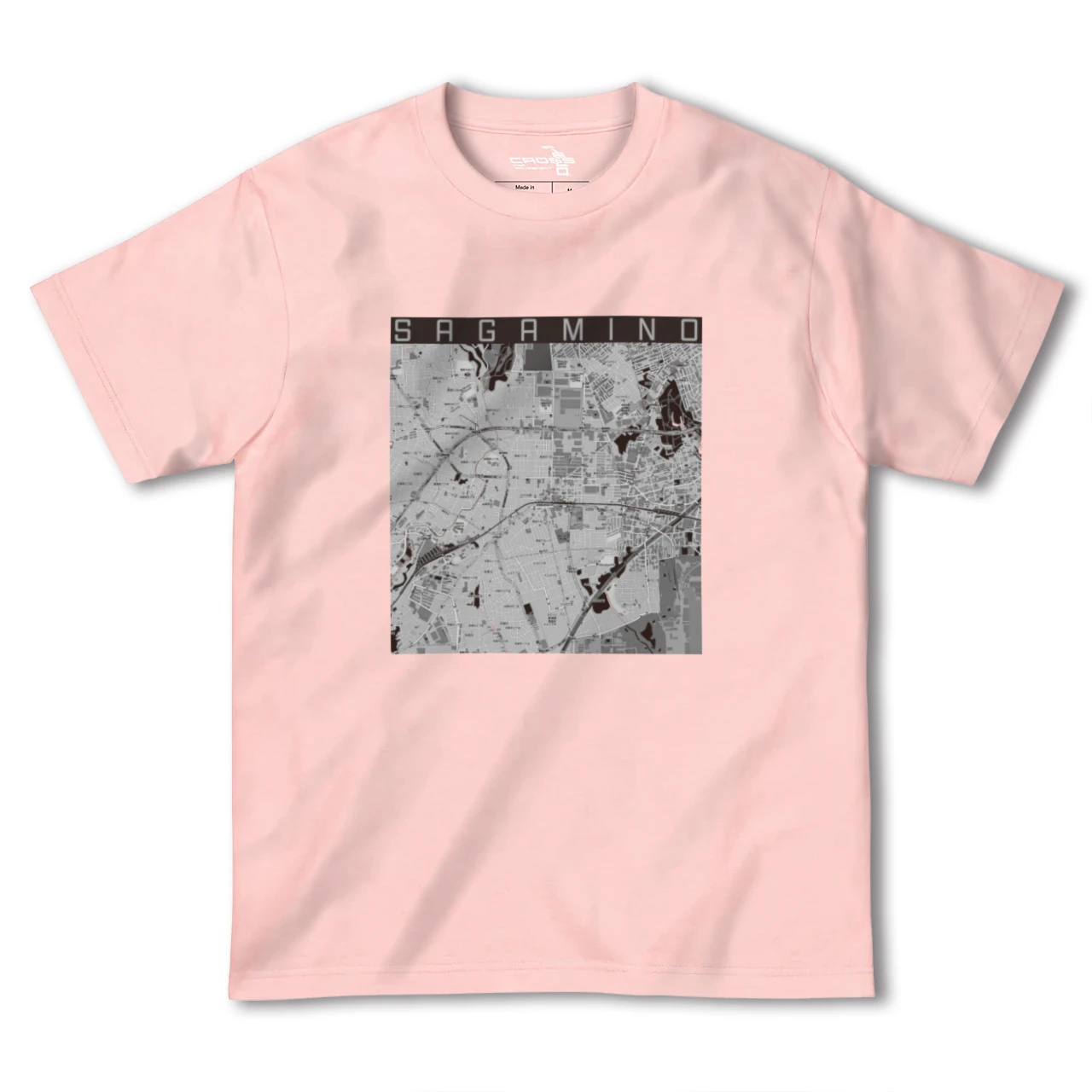 【さがみ野(神奈川県)】地図柄ヘビーウェイトTシャツ