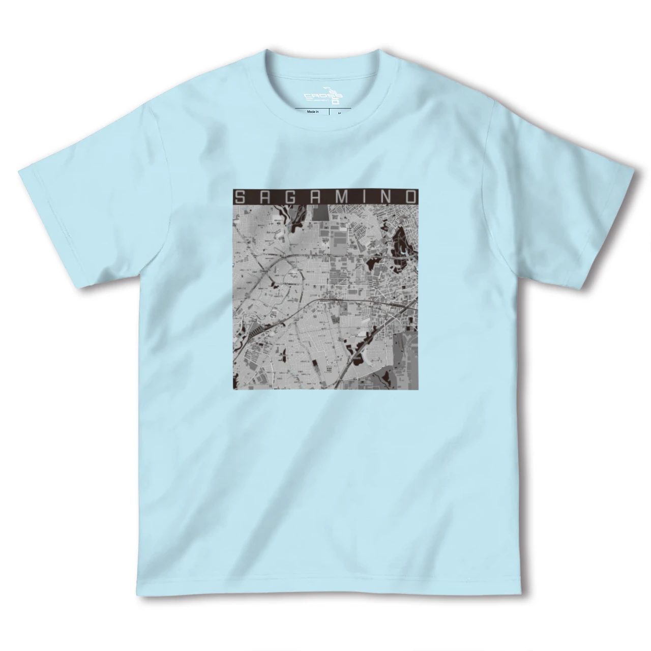 【さがみ野(神奈川県)】地図柄ヘビーウェイトTシャツ