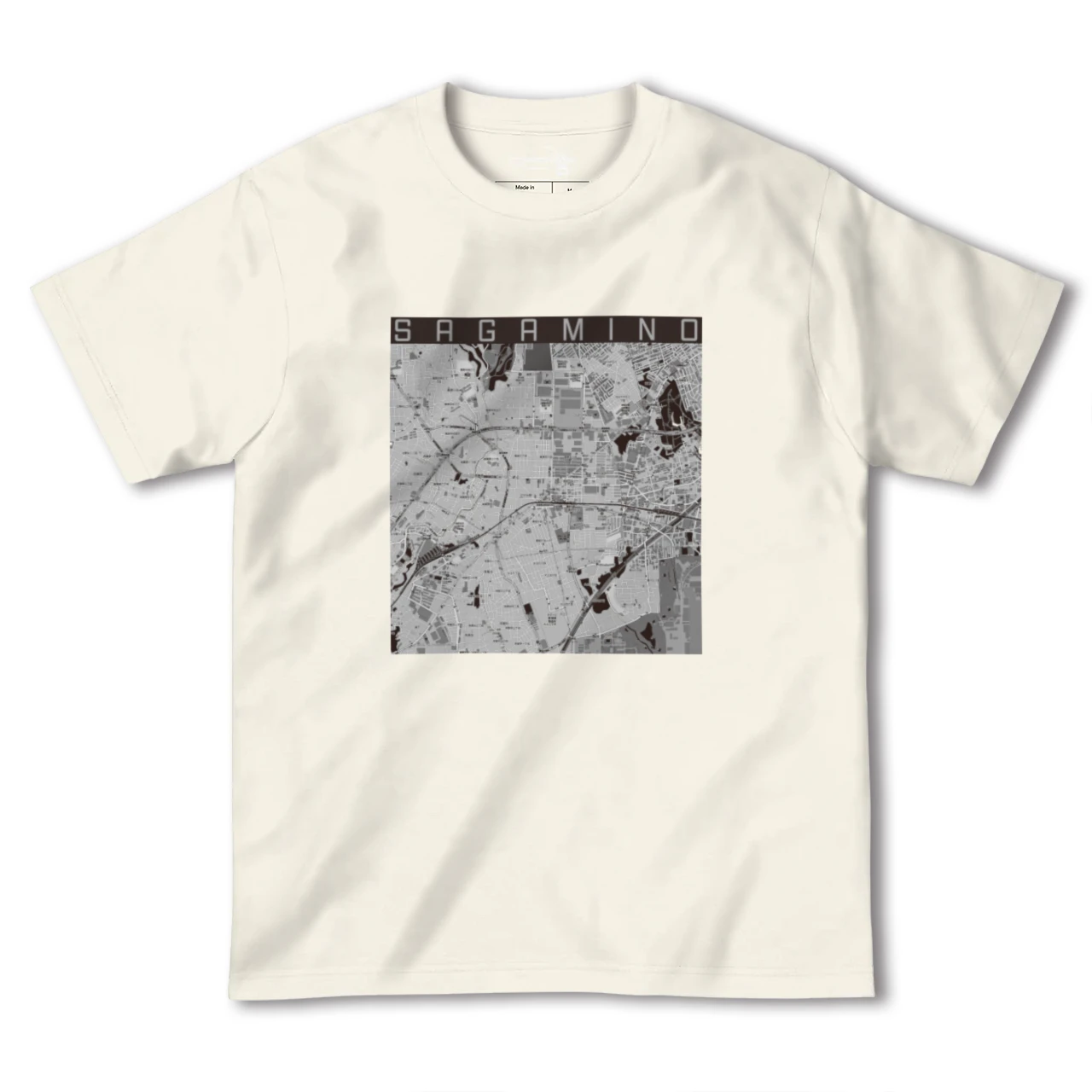 【さがみ野(神奈川県)】地図柄ヘビーウェイトTシャツ