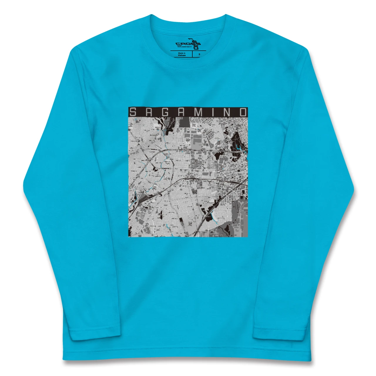 【さがみ野(神奈川県)】地図柄ロングスリーブTシャツ
