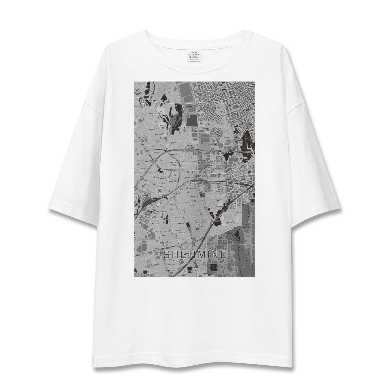 【さがみ野(神奈川県)】地図柄ビッグシルエットTシャツ