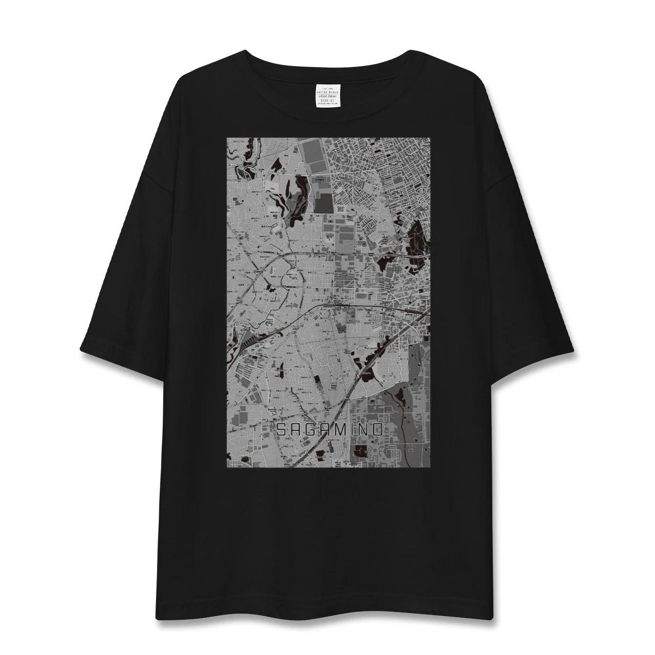 【さがみ野(神奈川県)】地図柄ビッグシルエットTシャツ