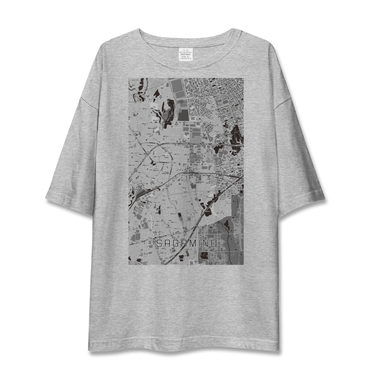 【さがみ野(神奈川県)】地図柄ビッグシルエットTシャツ