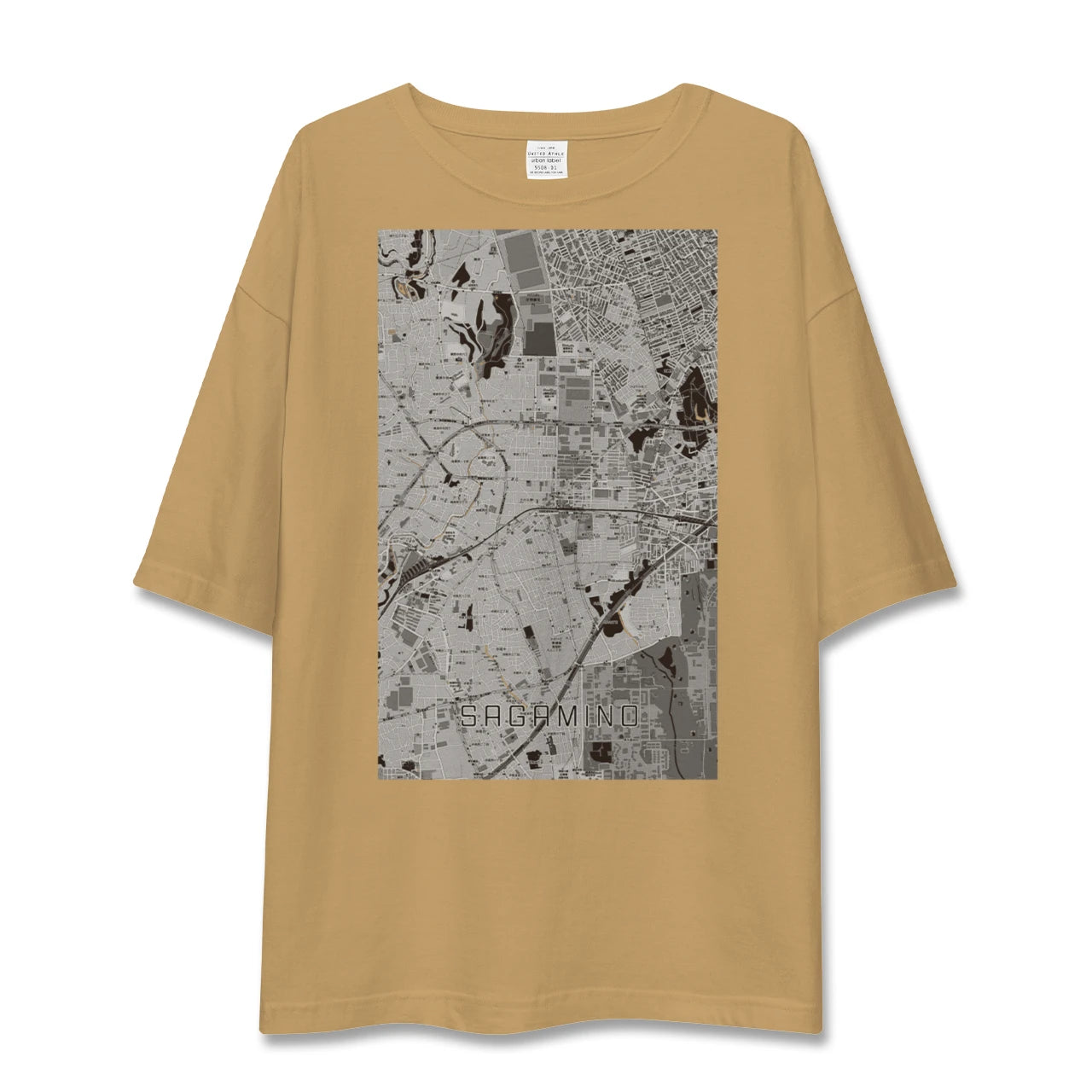 【さがみ野(神奈川県)】地図柄ビッグシルエットTシャツ