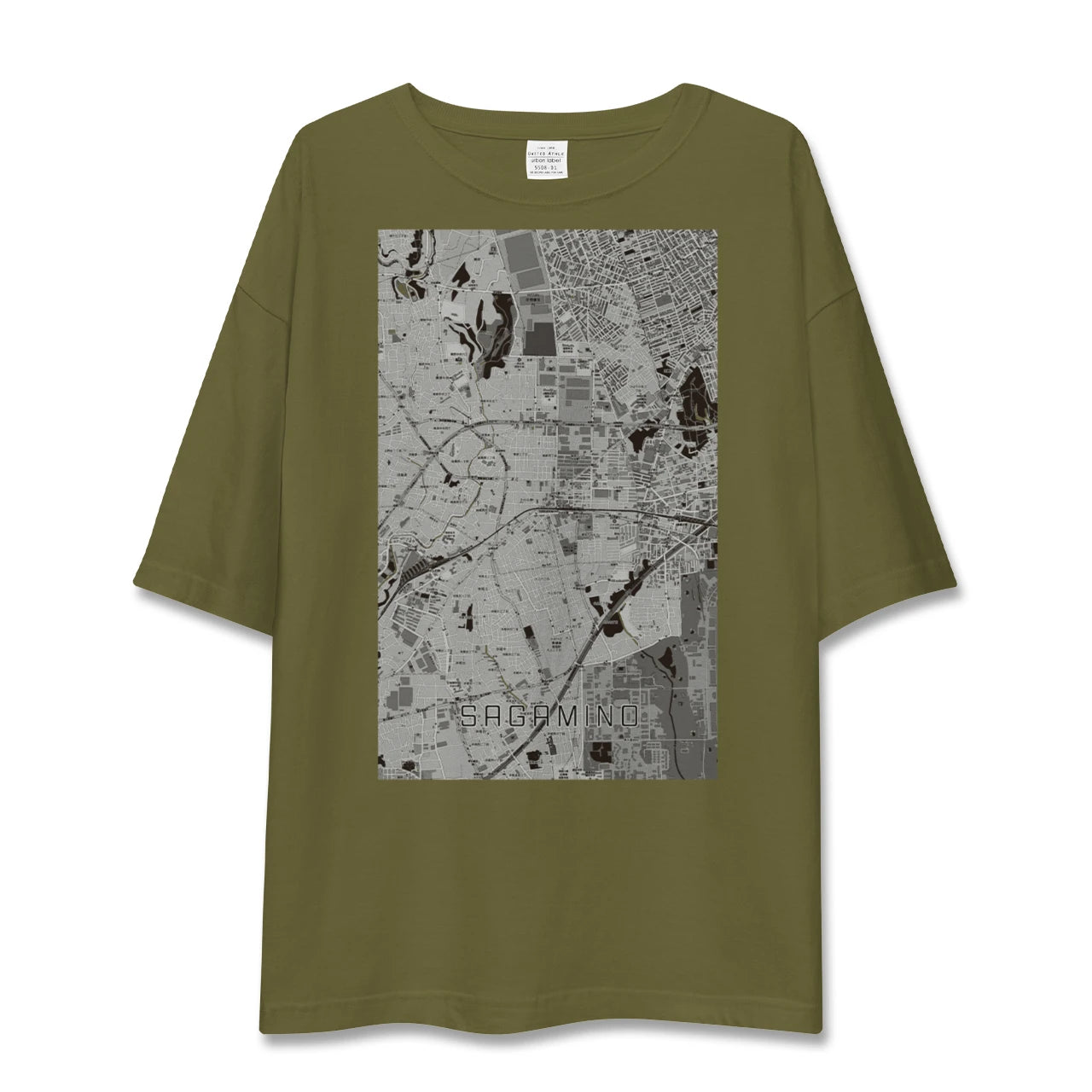 【さがみ野(神奈川県)】地図柄ビッグシルエットTシャツ