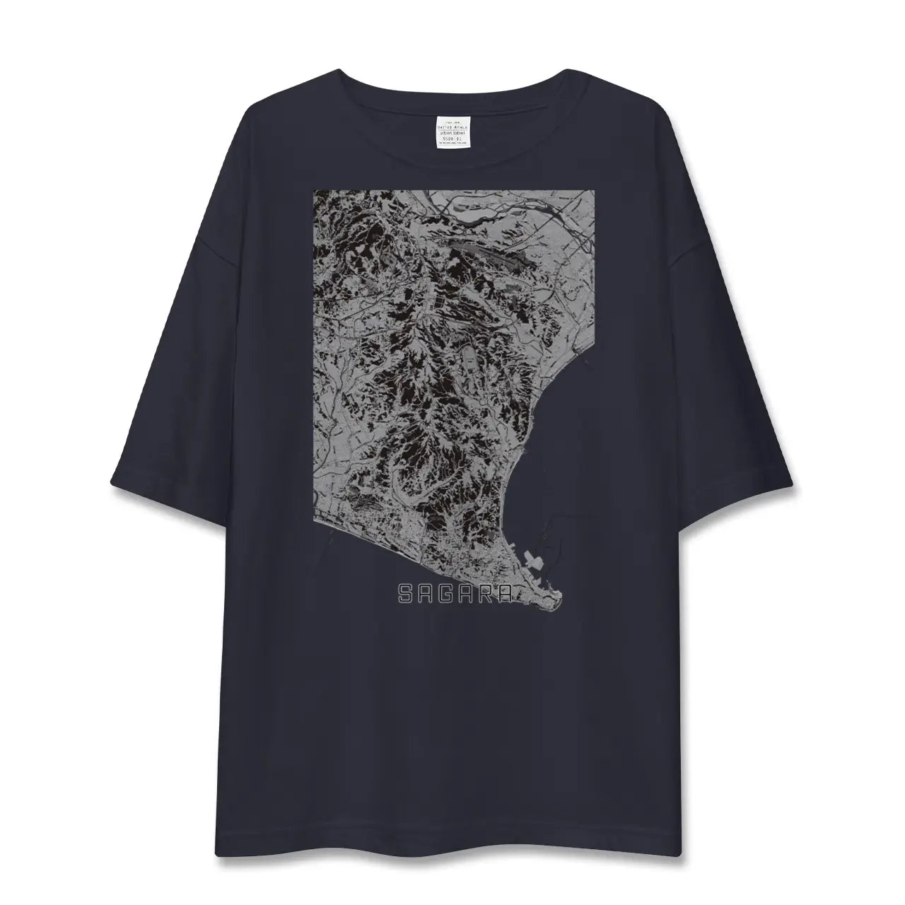 【相良(静岡県)】地図柄ビッグシルエットTシャツ