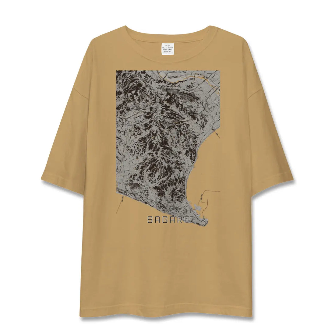【相良(静岡県)】地図柄ビッグシルエットTシャツ