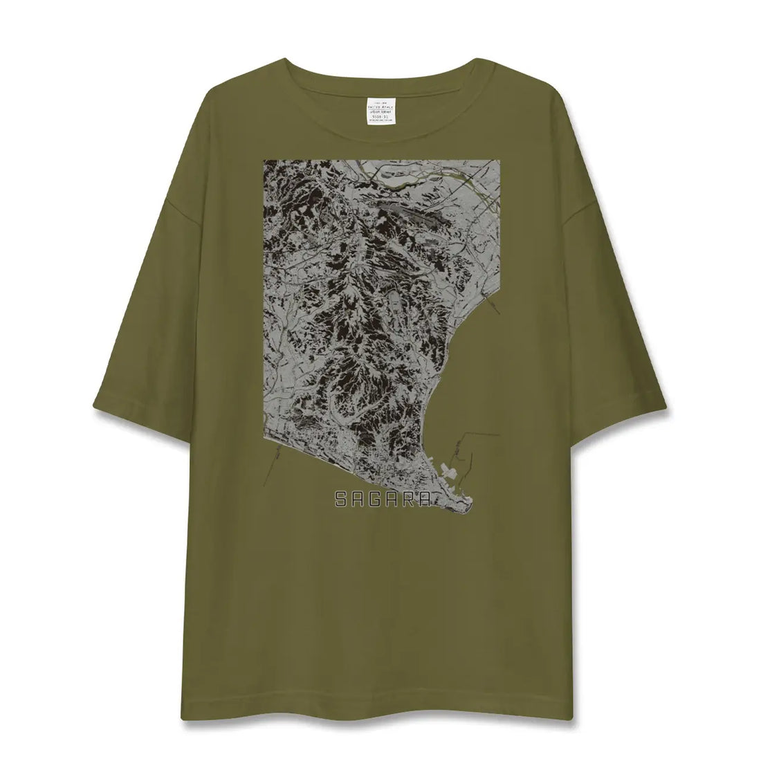 【相良(静岡県)】地図柄ビッグシルエットTシャツ