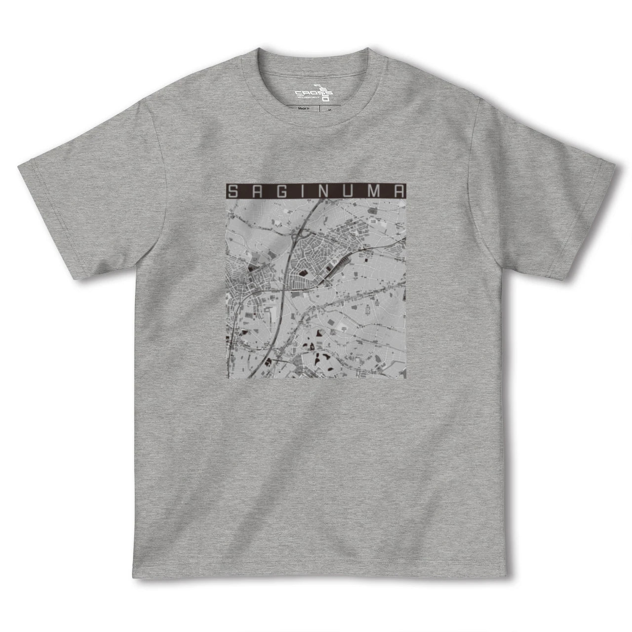 【鷺沼(神奈川県)】地図柄ヘビーウェイトTシャツ
