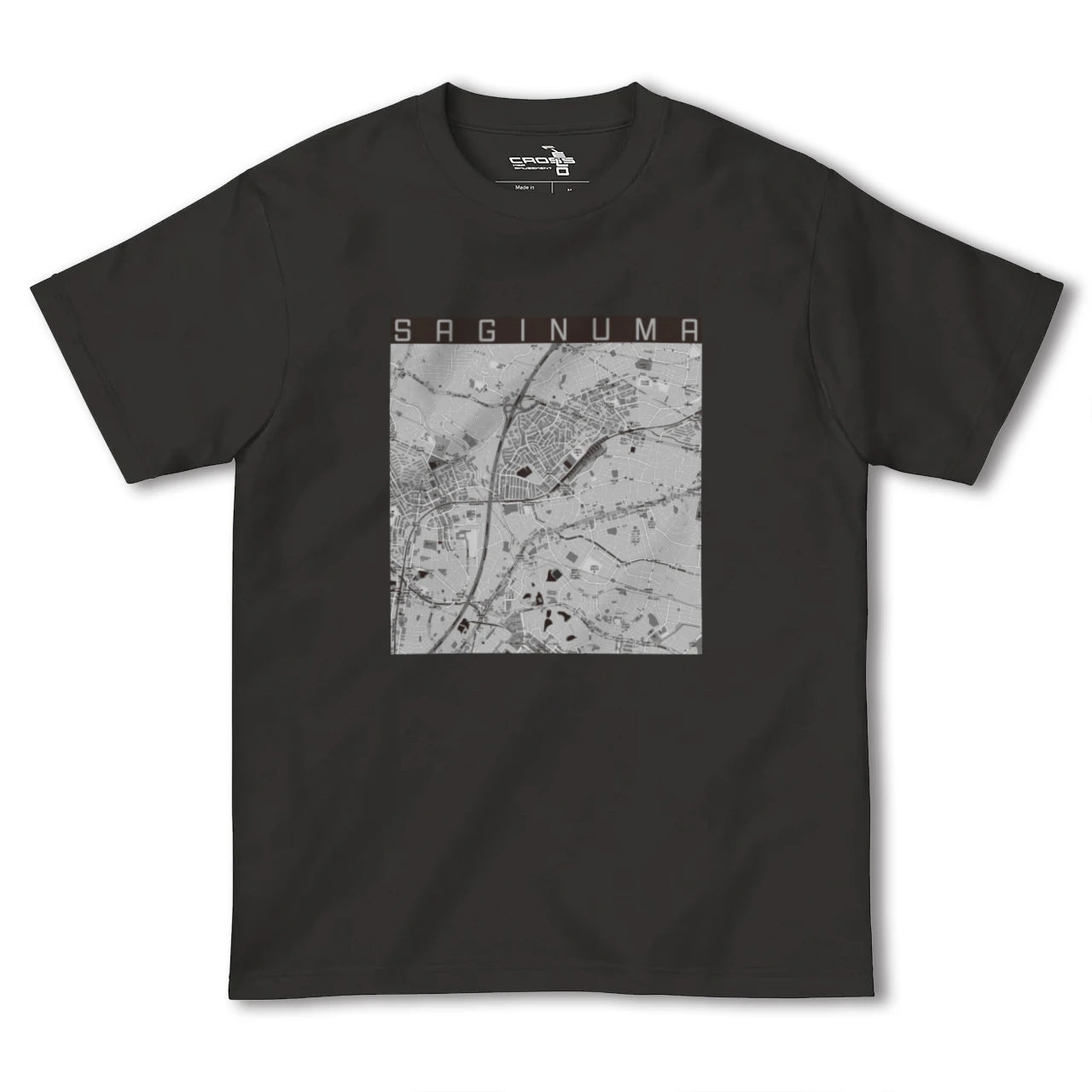 【鷺沼(神奈川県)】地図柄ヘビーウェイトTシャツ
