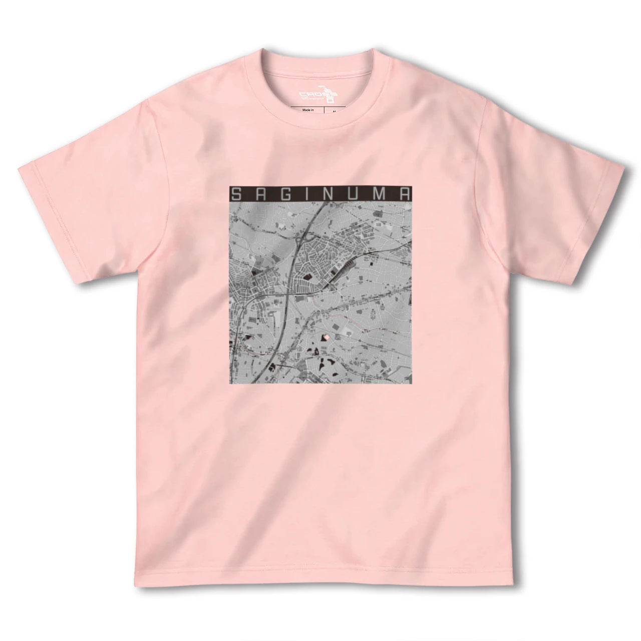 【鷺沼(神奈川県)】地図柄ヘビーウェイトTシャツ