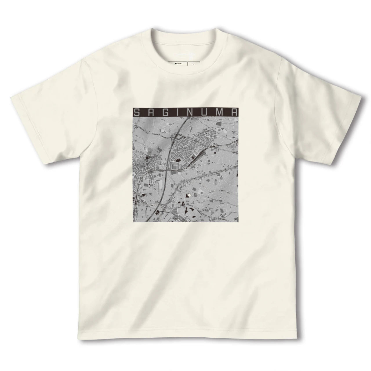【鷺沼(神奈川県)】地図柄ヘビーウェイトTシャツ