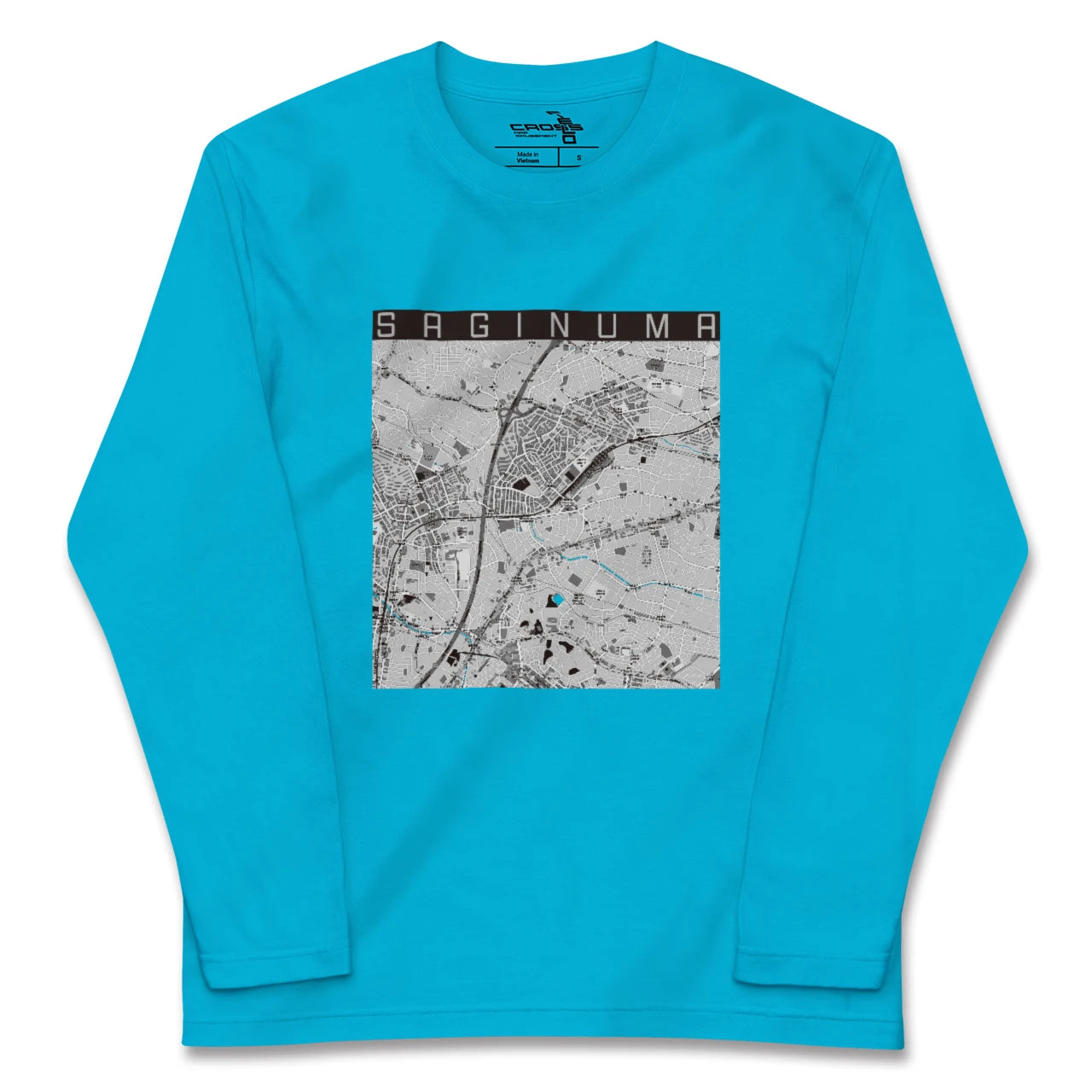 【鷺沼(神奈川県)】地図柄ロングスリーブTシャツ