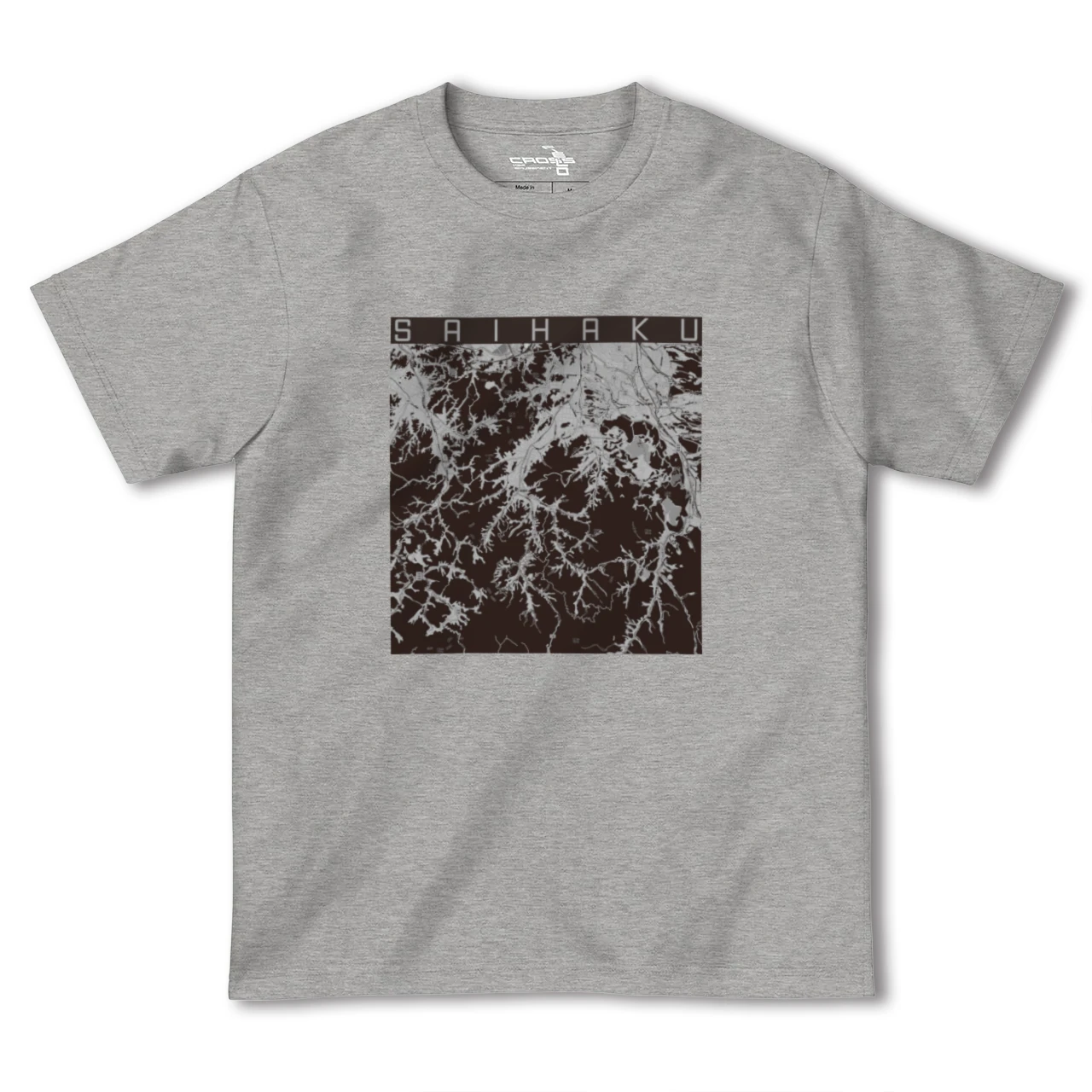 【西伯(鳥取県)】地図柄ヘビーウェイトTシャツ