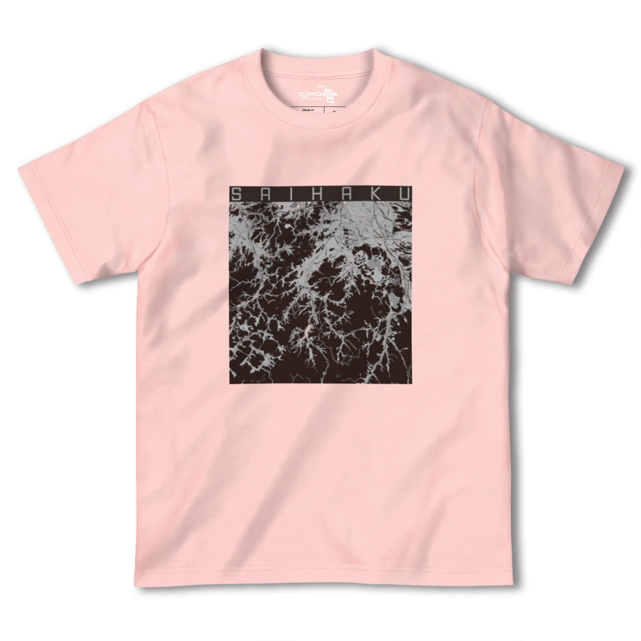 【西伯(鳥取県)】地図柄ヘビーウェイトTシャツ