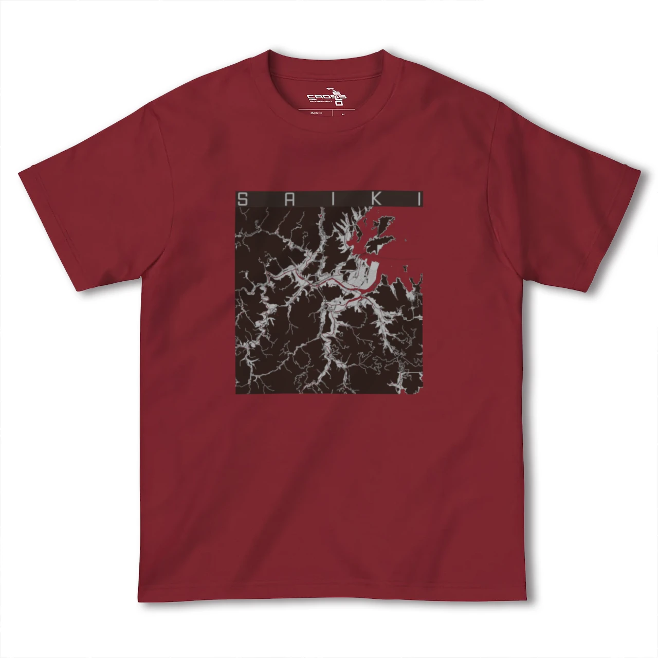 【佐伯(大分県)】地図柄ヘビーウェイトTシャツ