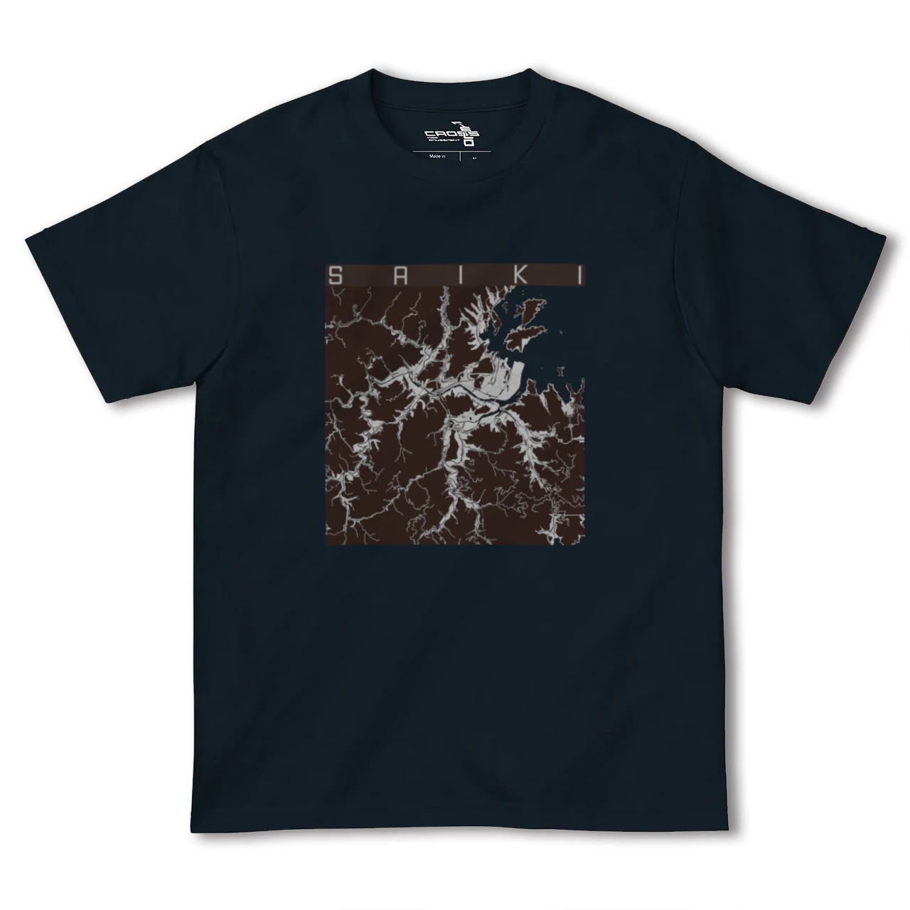 【佐伯(大分県)】地図柄ヘビーウェイトTシャツ