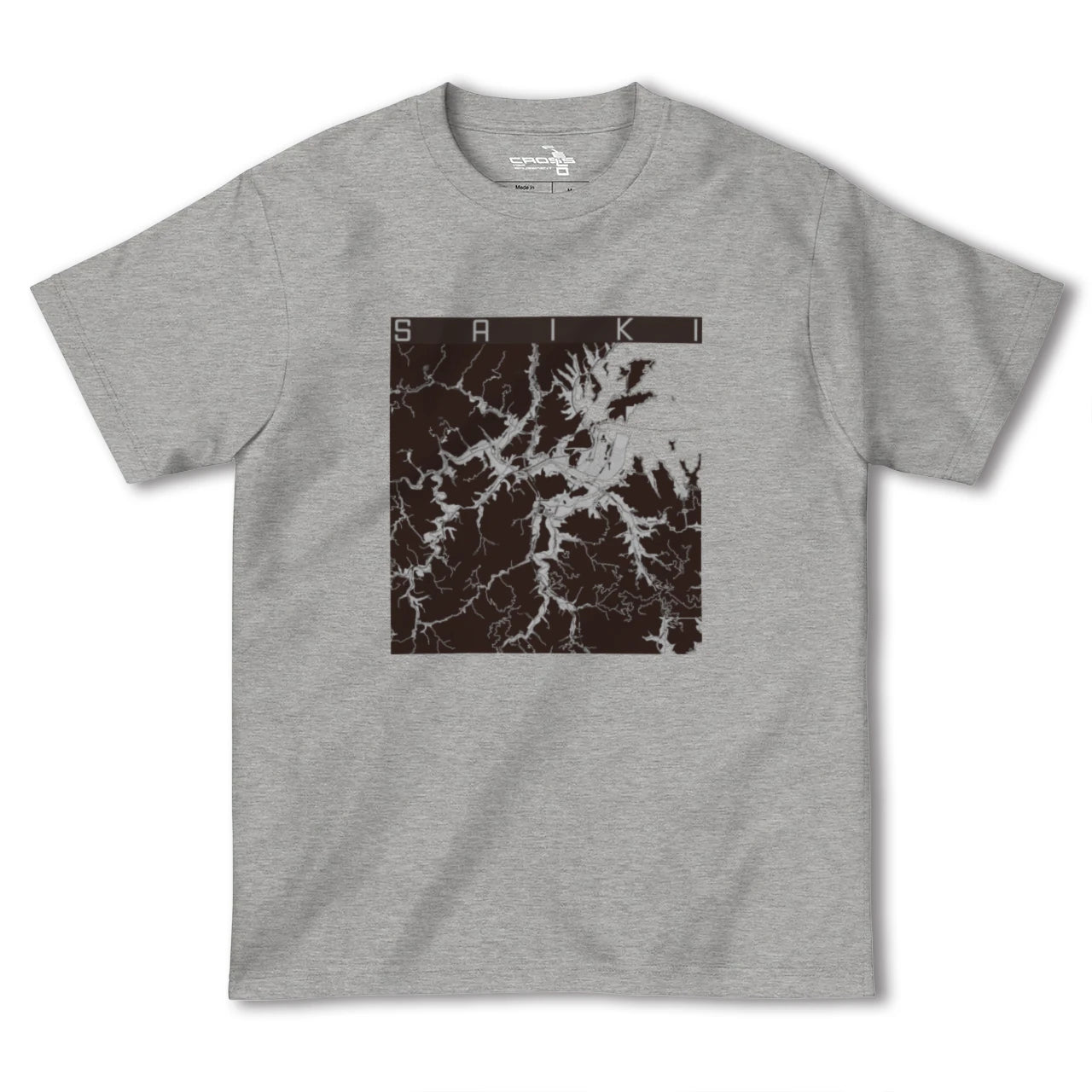 【佐伯(大分県)】地図柄ヘビーウェイトTシャツ
