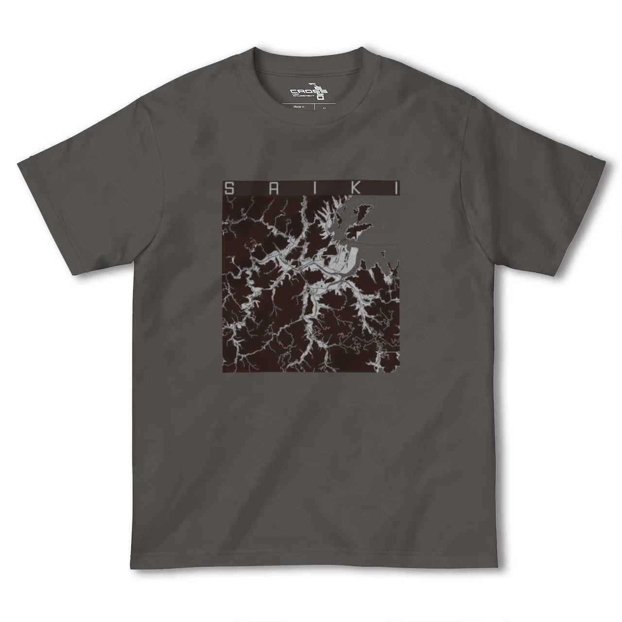 【佐伯(大分県)】地図柄ヘビーウェイトTシャツ