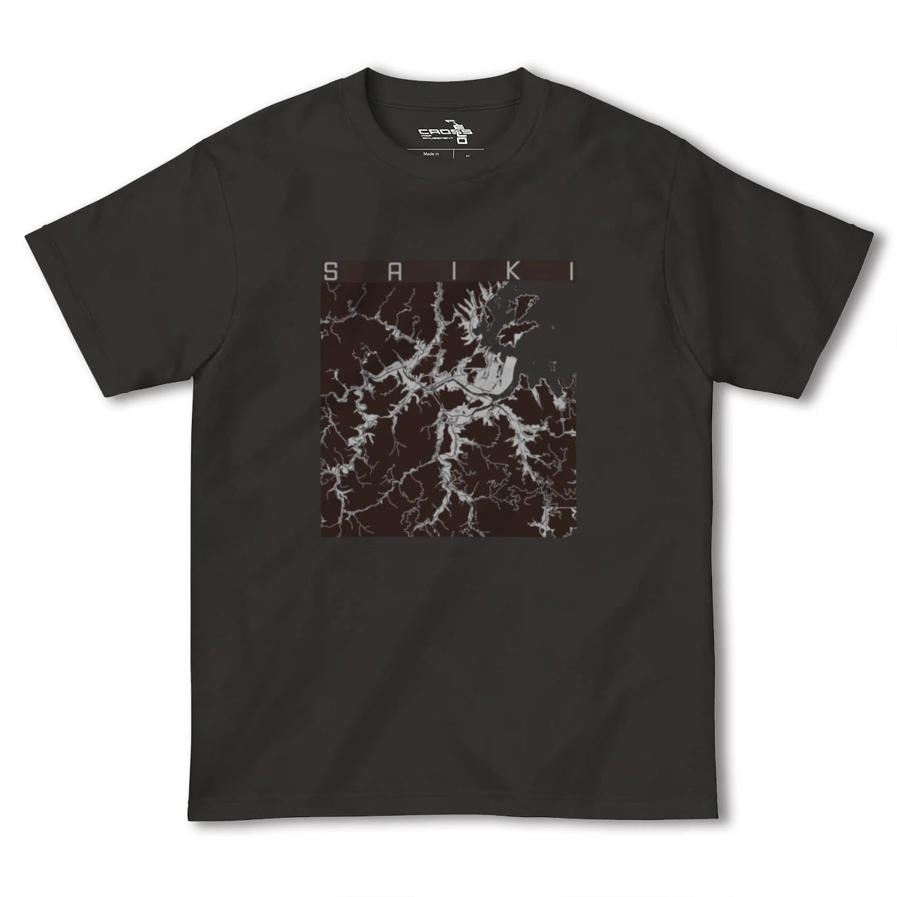 【佐伯(大分県)】地図柄ヘビーウェイトTシャツ
