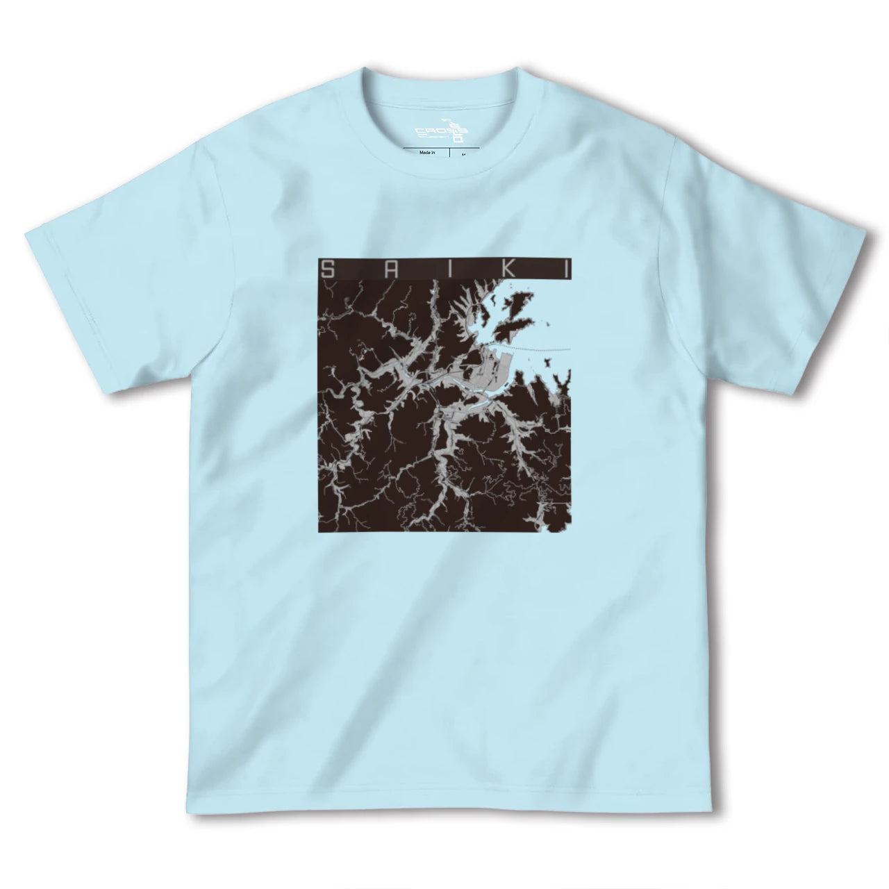 【佐伯(大分県)】地図柄ヘビーウェイトTシャツ