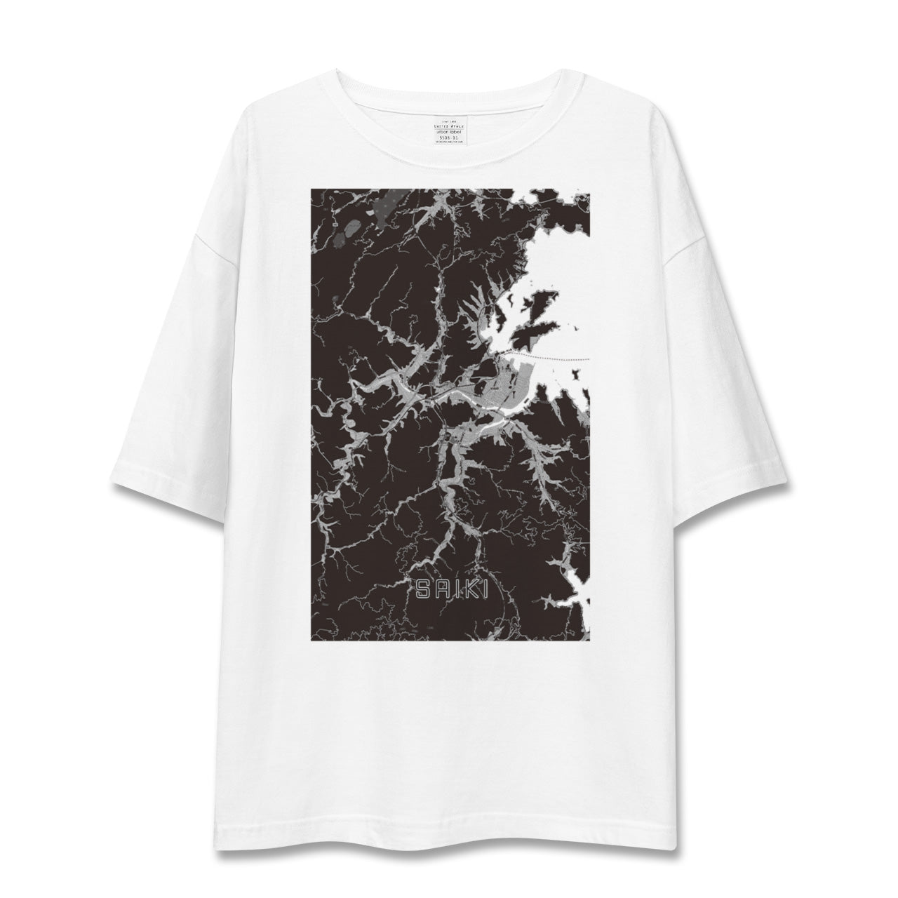 【佐伯(大分県)】地図柄ビッグシルエットTシャツ