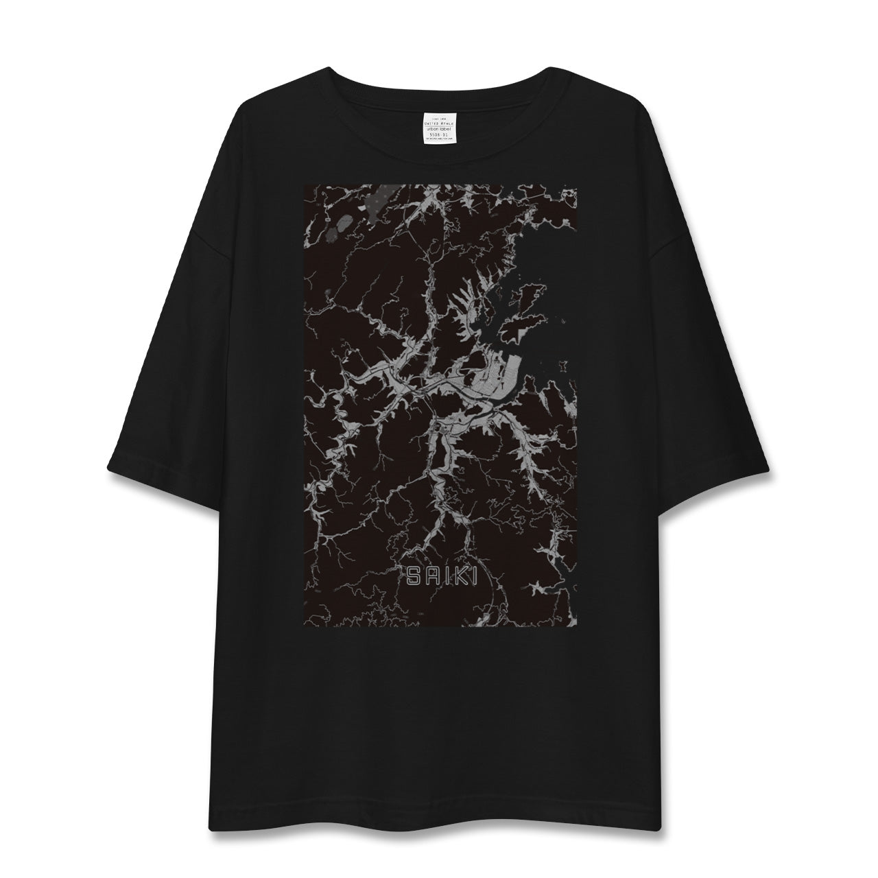 【佐伯(大分県)】地図柄ビッグシルエットTシャツ
