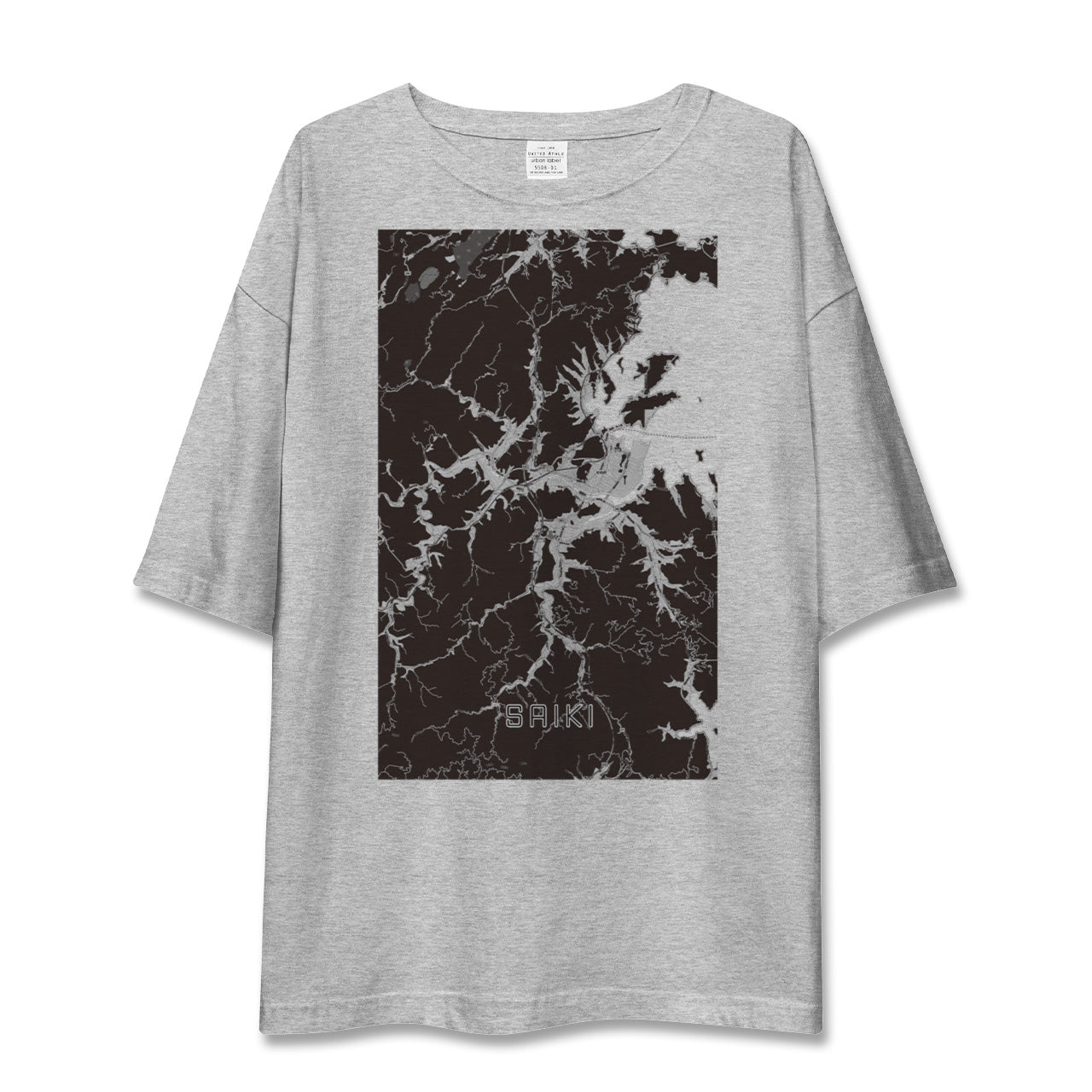 【佐伯(大分県)】地図柄ビッグシルエットTシャツ