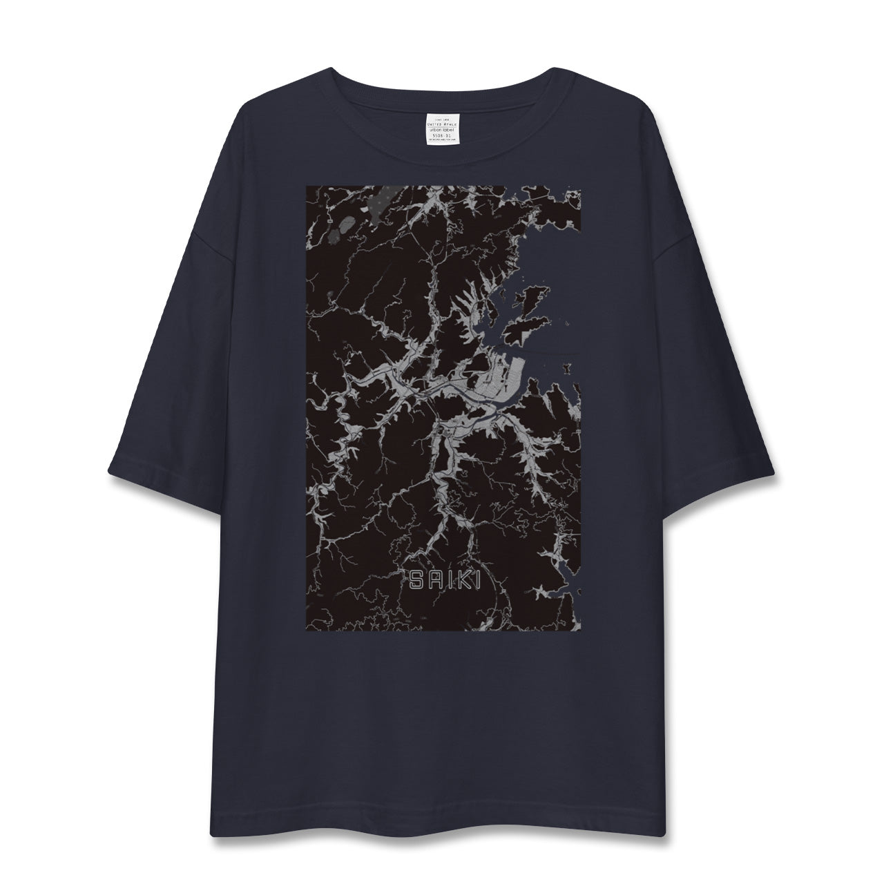 【佐伯(大分県)】地図柄ビッグシルエットTシャツ