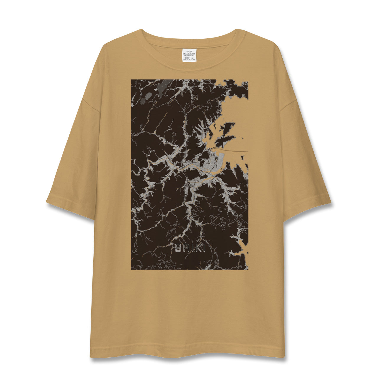 【佐伯(大分県)】地図柄ビッグシルエットTシャツ