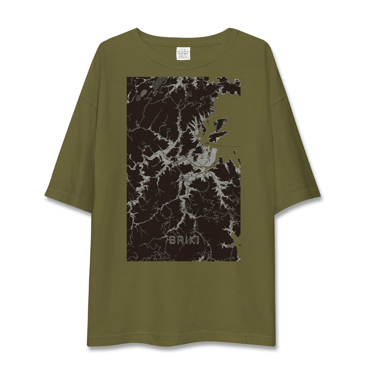 【佐伯(大分県)】地図柄ビッグシルエットTシャツ