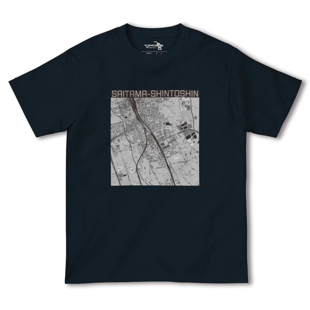【さいたま新都心(埼玉県)】地図柄ヘビーウェイトTシャツ