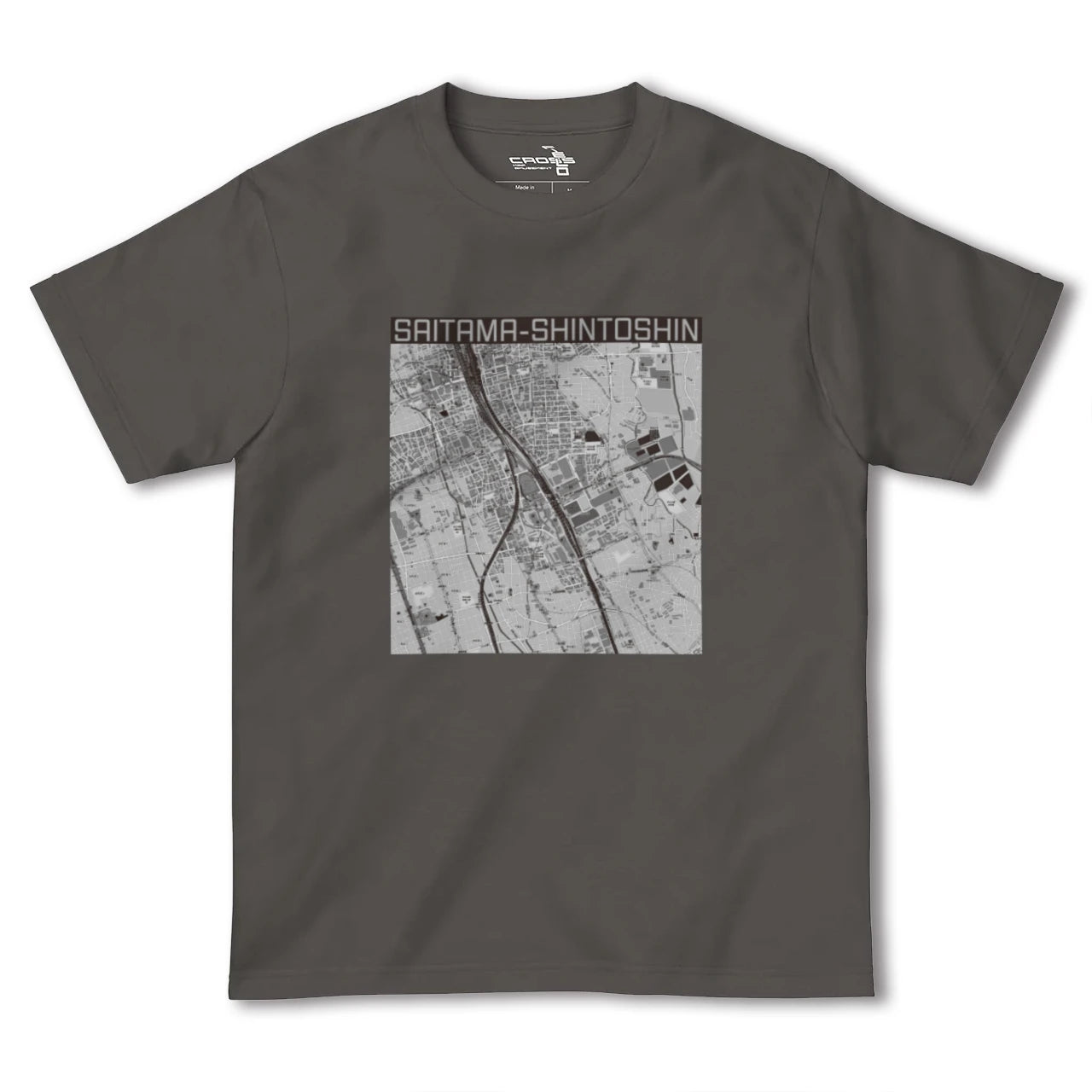 【さいたま新都心(埼玉県)】地図柄ヘビーウェイトTシャツ
