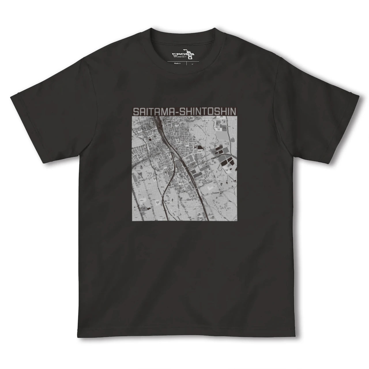 【さいたま新都心(埼玉県)】地図柄ヘビーウェイトTシャツ