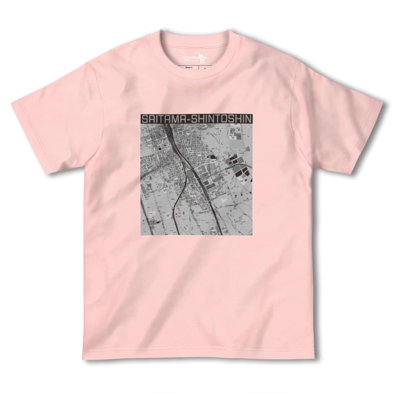【さいたま新都心(埼玉県)】地図柄ヘビーウェイトTシャツ