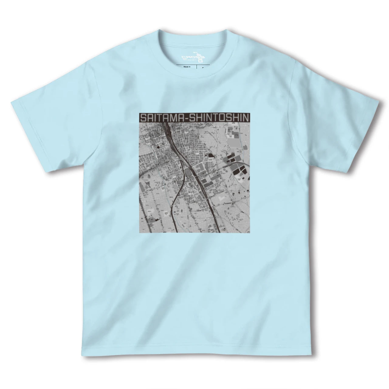 【さいたま新都心(埼玉県)】地図柄ヘビーウェイトTシャツ