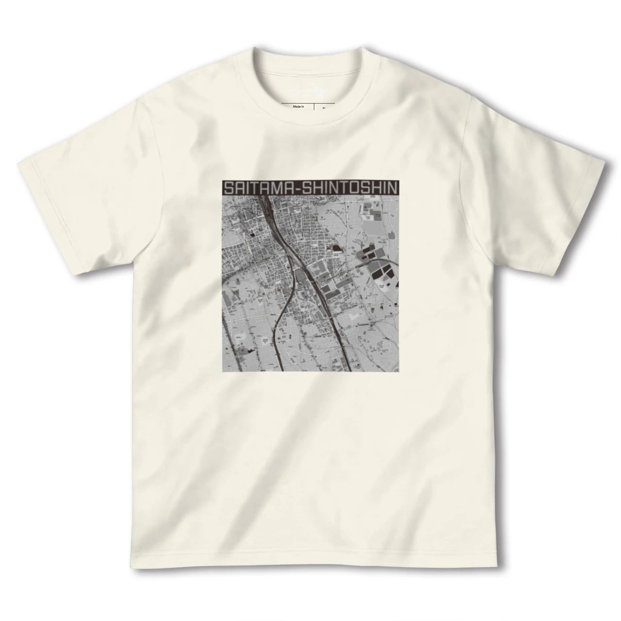 【さいたま新都心(埼玉県)】地図柄ヘビーウェイトTシャツ